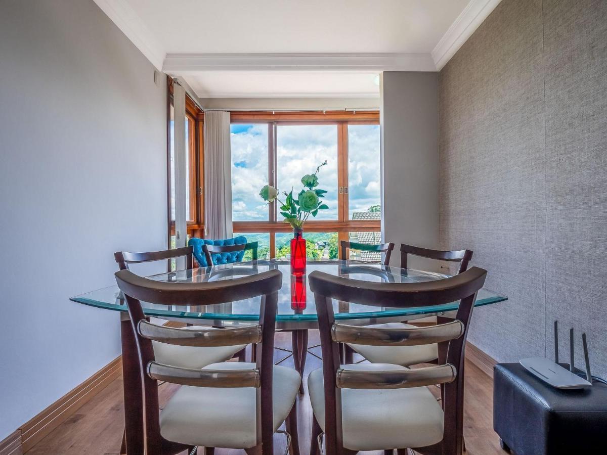Cristo Rei 302 - Apartamento Em Gramado - Vista Para O Vale Daire Dış mekan fotoğraf