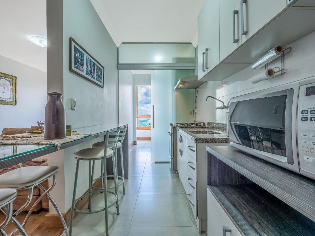 Cristo Rei 302 - Apartamento Em Gramado - Vista Para O Vale Daire Dış mekan fotoğraf