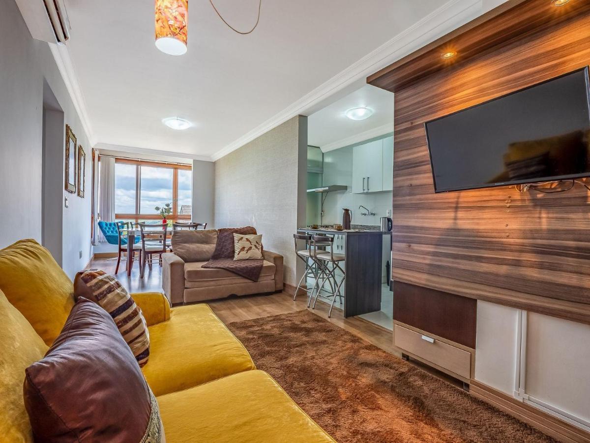 Cristo Rei 302 - Apartamento Em Gramado - Vista Para O Vale Daire Dış mekan fotoğraf