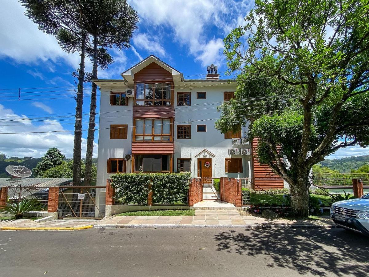 Cristo Rei 302 - Apartamento Em Gramado - Vista Para O Vale Daire Dış mekan fotoğraf