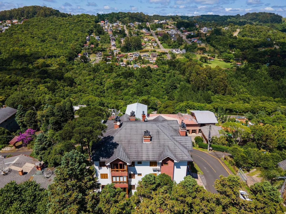 Cristo Rei 302 - Apartamento Em Gramado - Vista Para O Vale Daire Dış mekan fotoğraf